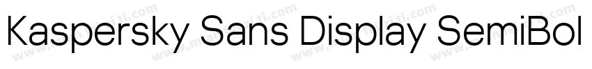 Kaspersky Sans Display SemiBold字体转换